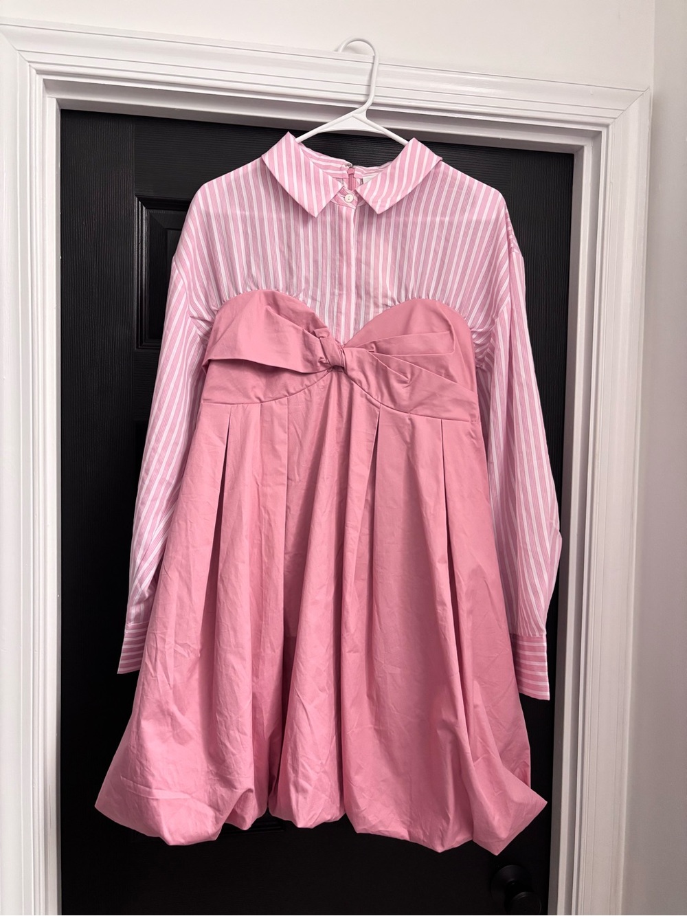 Anthropologie Mare Mare Layered Twofer Bubble Mini Shirt Dress Size Large